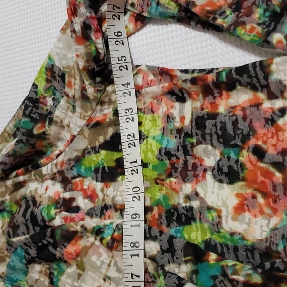 Calvin Klein. Open Front, Draped Front, Lightweight, Colorful Kimino. EUC - Picture 6 of 11